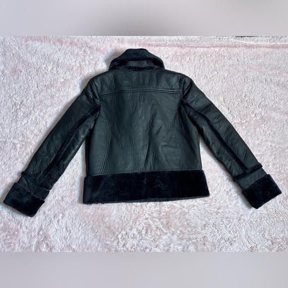 BLACK BB DAKOTA JACKET WITH FUR TRIM XS - Picture 3 of 6
